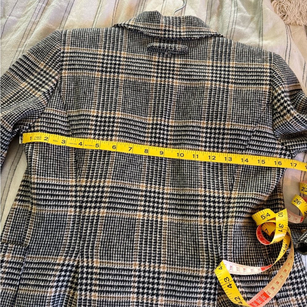 Smythe Plaid Blazer with Brown Elbow Patches - Picture 5 of 12